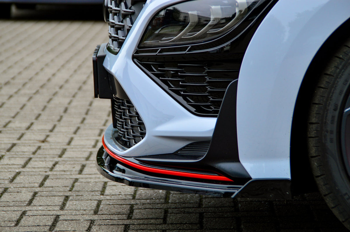 CUP Frontspoilerlippe ABS mit Flaps Hyundai Kona N ab Bj.: 2020- Carbon