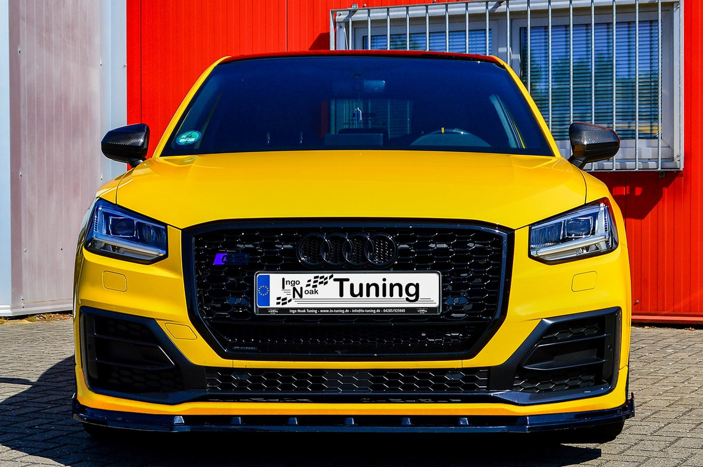 CUP Frontspoilerlippe ABS mit Seitenwing Audi Q2 GA, MK1 Sport Carbon