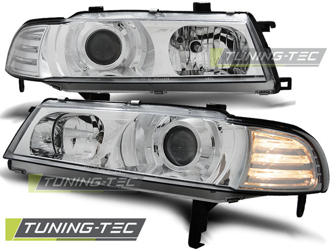 Tuning-Tec LED Angel Eyes Scheinwerfer für Honda Prelude 92-97 chrom