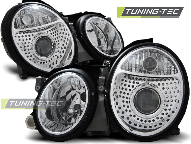 Tuning-Tec Klarglas Scheinwerfer für Mercedes Benz CLK W208 97-02 chrom