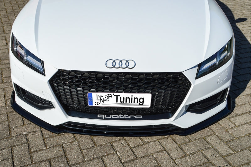 CUP Frontspoilerlippe Phase 2 mit Seitenwing Audi TT 8S Schwarz Matt