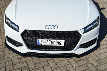 CUP Frontspoilerlippe Phase 2 mit Seitenwing Audi TT 8S Schwarz Matt