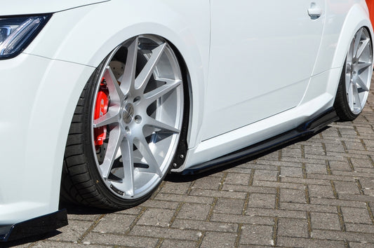 CUP Seitenschweller Wing Audi TT 8S, S-Line Bj.: 2014-2018 Schwarz Glanz