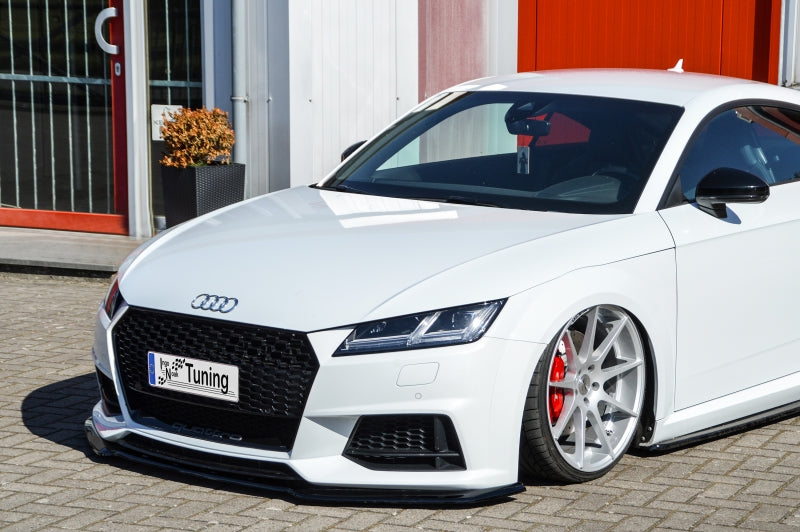 CUP Frontspoilerlippe Phase 2 ABS Audi TT 8S, S-Line Schwarz Glanz