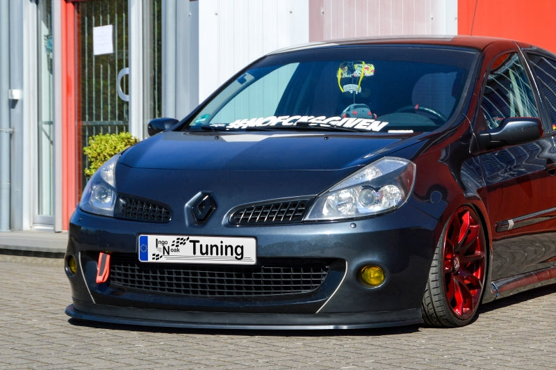 CUP Frontspoilerlippe ABS Renault Clio 3, RS Phase 1 Schwarz Glanz