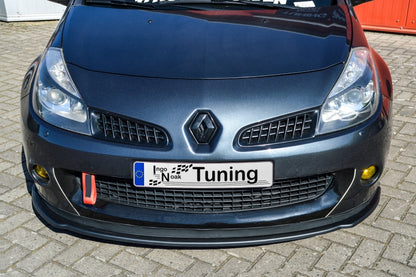 CUP Frontspoilerlippe ABS Renault Clio 3, RS Phase 1 Schwarz Glanz