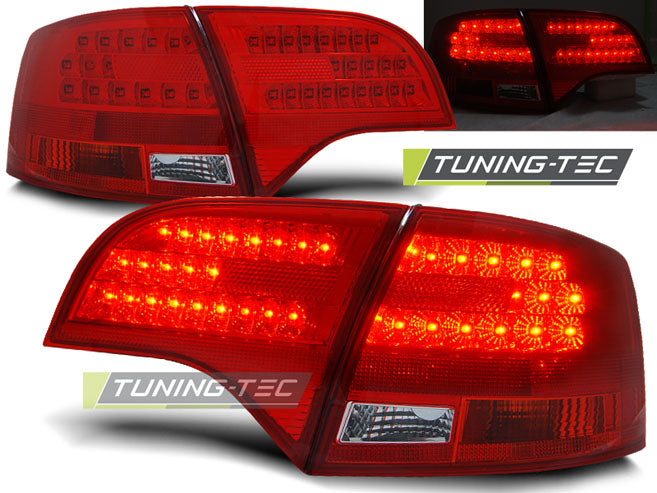Tuning-Tec LED Rückleuchten für Audi A4 B7 (8E) Avant 04-08 rot/klar