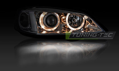 Tuning-Tec LED Angel Eyes Scheinwerfer für Opel Astra G 98-04 chrom