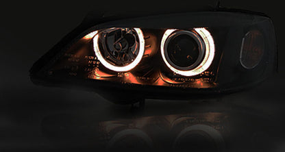 Tuning-Tec Angel Eyes Scheinwerfer für Opel Astra G 98-04 schwarz