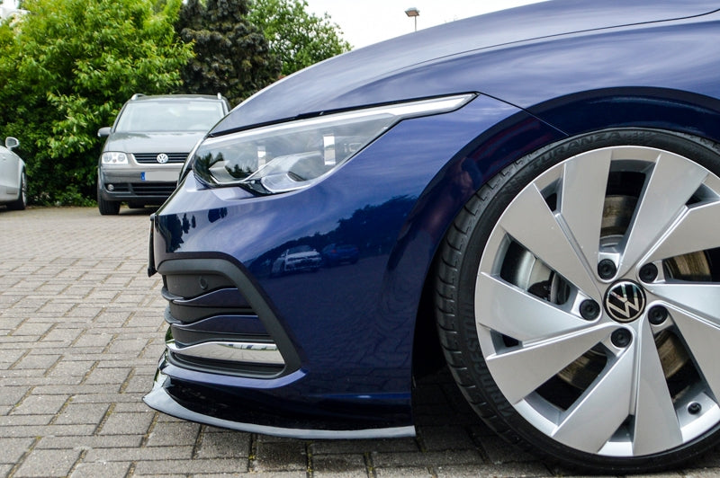 CUP Frontspoilerlippe ABS Volkswagen Golf 8 ab Bj.: 12/2019- Schwarz Matt