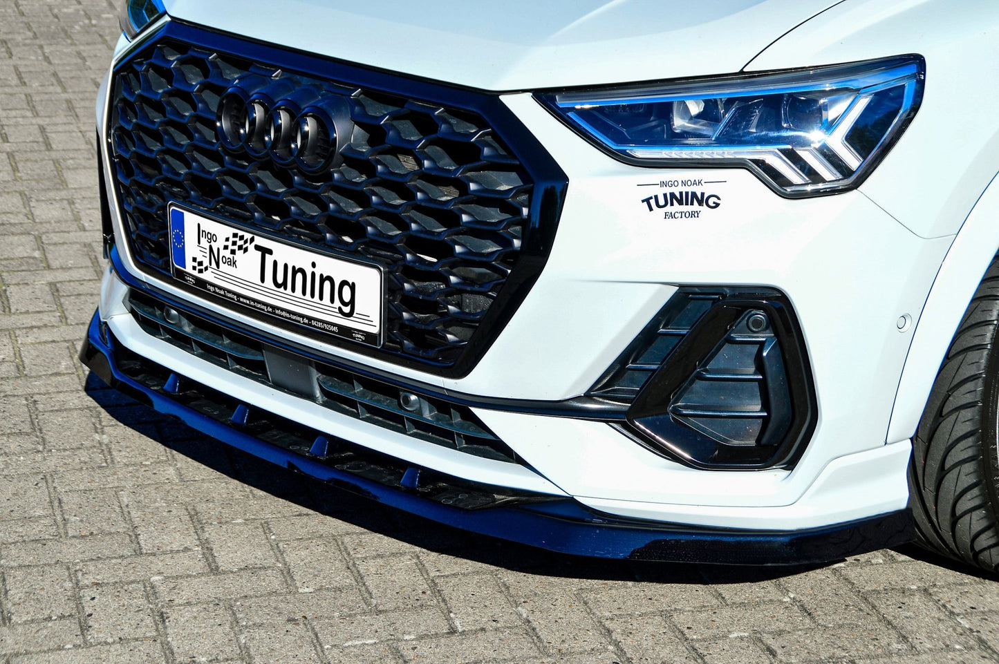 CUP Frontspoilerlippe ABS Audi Q3, Typ F3N ab Bj.: 2019- Schwarz Matt