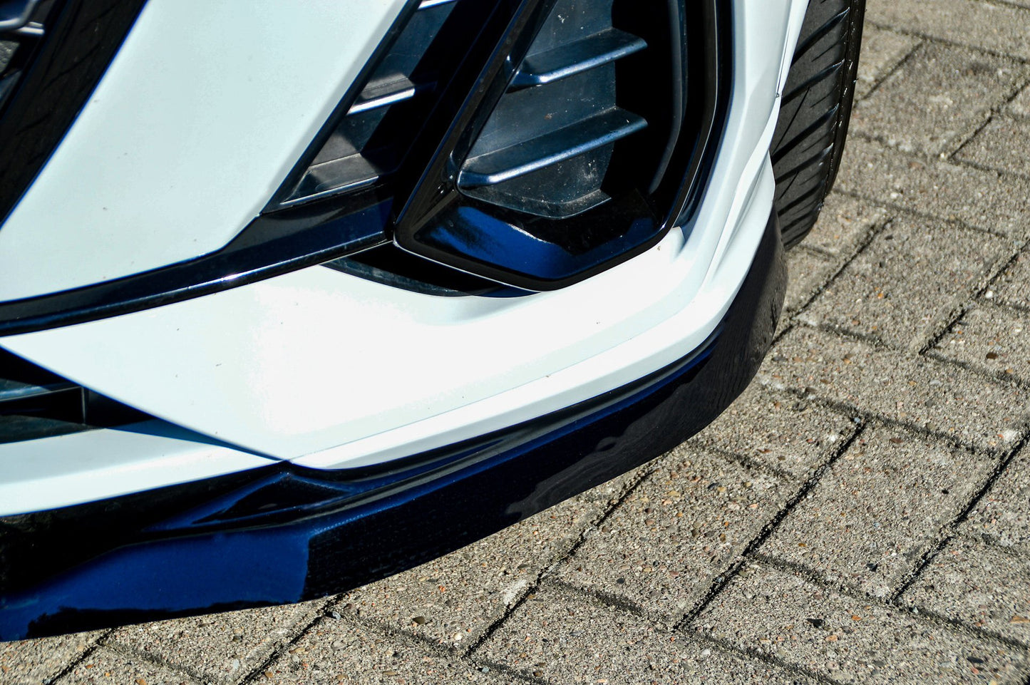 CUP Frontspoilerlippe ABS Audi Q3, Typ F3N ab Bj.: 2019- Schwarz Glanz