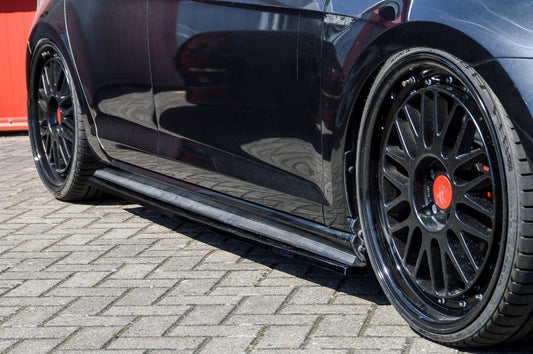 CUP Seitenschweller Volkswagen Golf 7 GTI Clubsport Schwarz Glanz