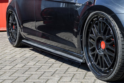 CUP Seitenschweller Volkswagen Golf 7 R, Typ AU Facelift Schwarz Glanz