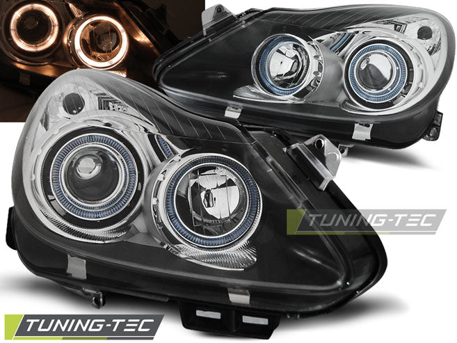 Tuning-Tec Angel Eyes Scheinwerfer für Opel Corsa D 06-11 schwarz