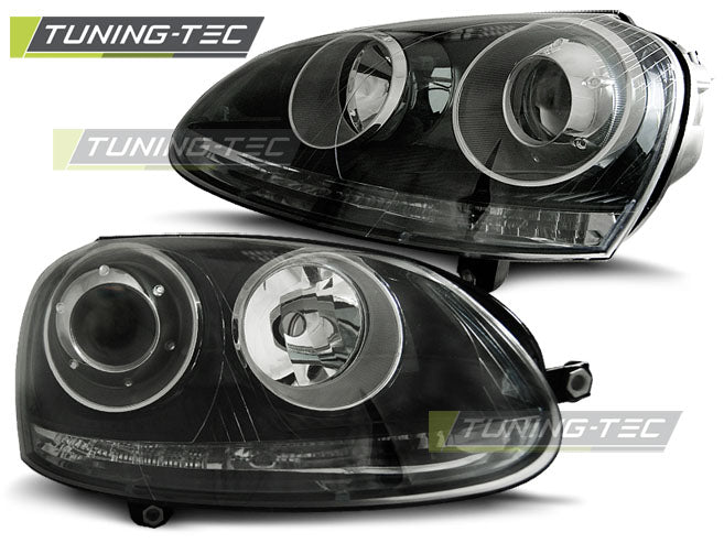 Tuning-Tec Scheinwerfer für VW Golf 5 03-09 schwarz