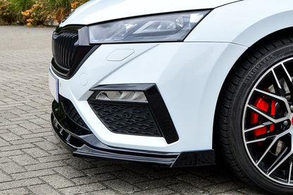 CUP Frontspoilerlippe mit Wing ABS Skoda Octavia RS, NX, Combi Schwarz Matt