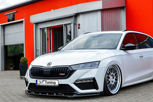 CUP Frontspoilerlippe mit Wing ABS Skoda Octavia RS, NX, Combi Schwarz Matt