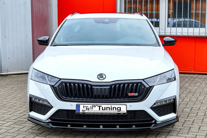 CUP Frontspoilerlippe ABS Skoda Octavia RS, NX, Limousine Schwarz Matt