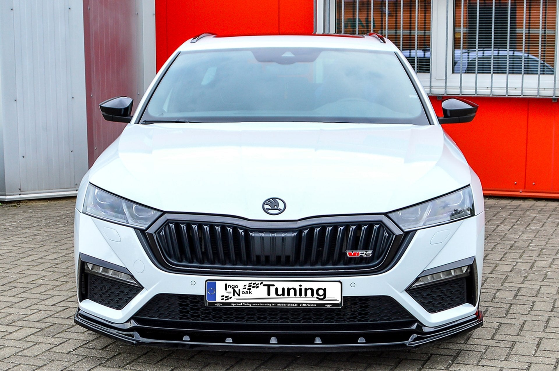 CUP Frontspoilerlippe ABS Skoda Octavia RS, NX, Combi Schwarz Glanz