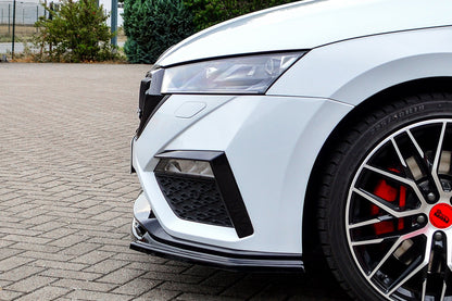 CUP Frontspoilerlippe ABS Skoda Octavia RS, NX, Combi Schwarz Glanz