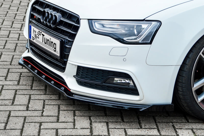 CUP Frontspoilerlippe ABS mit Seitenwing Audi A5 / B8 S-Line Carbon