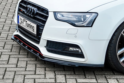 CUP Frontspoilerlippe ABS Audi A5 / B8 S-Line Bj.:2011-2017 Schwarz Matt