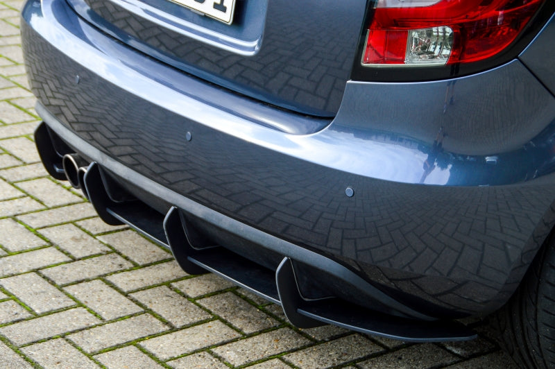 Gefräster Heckansatz Skoda Fabia RS II 5J Bj.: 2010-2014 Schwarz Matt