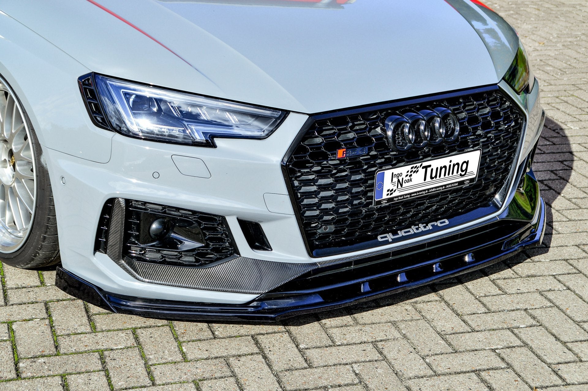 CUP Frontspoilerlippe ABS mit Seitenwing Audi RS4, B9, Avant Carbon