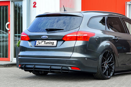 Gefräster Heckansatz Ford Focus, DYB ab Bj.: 2014-2018 Schwarz Matt
