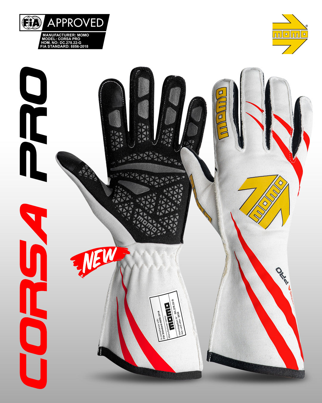 MOMO CORSA PRO WHITE Größe 12