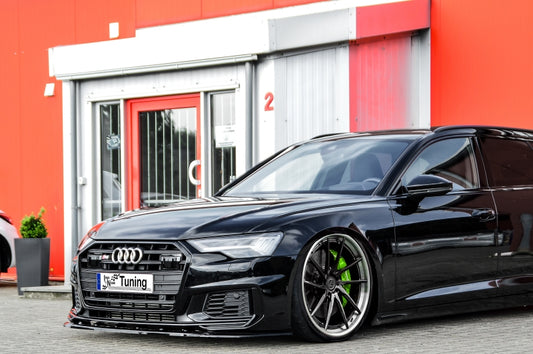 CUP Frontspoilerlippe ABS Audi A6 + S6 Typ C8, 4K ab Bj.:2018 Schwarz Glanz