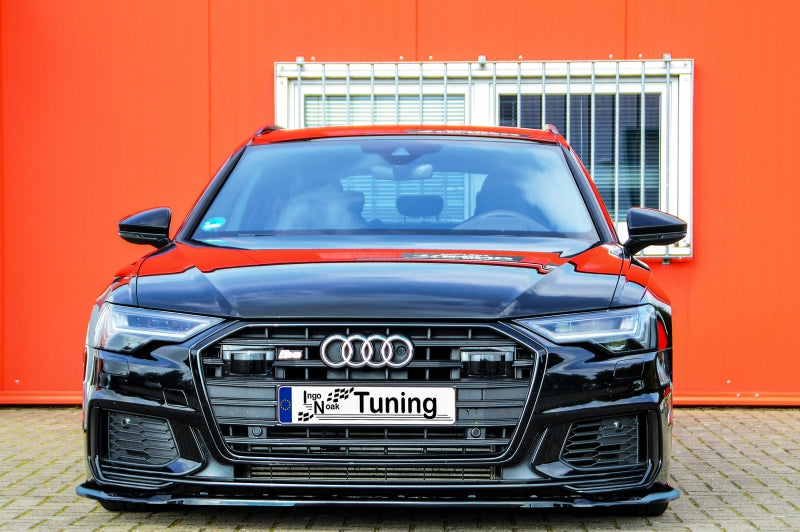 CUP Frontspoilerlippe ABS Audi A6 + S6 Typ C8, 4K ab Bj.:2018 Schwarz Glanz