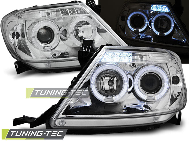 Tuning-Tec LED Angel Eyes Scheinwerfer für Toyota Hilux 05-11 chrom