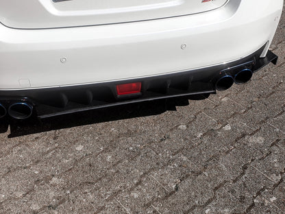 Gefräster Heckansatz Subaru Impreza WRX STI (V1 + VAF) Schwarz Matt