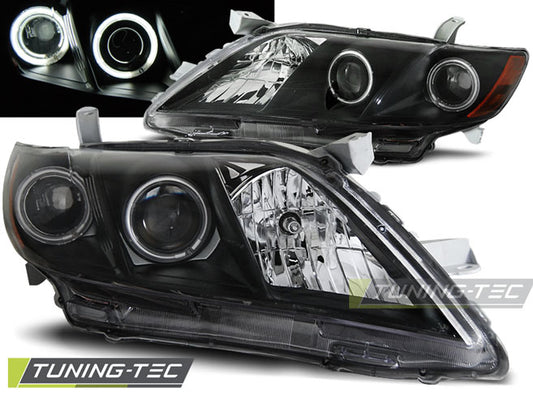 Tuning-Tec LED Angel Eyes Scheinwerfer für Toyota Camry 6 (XV40) 06-09 schwarz
