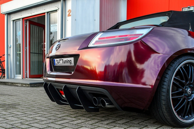Gefräster Heckansatz Opel GT-Roadster BJ.:2007-2009 Schwarz Matt