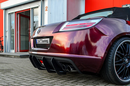 Gefräster Heckansatz Opel GT-Roadster BJ.:2007-2009 Schwarz Matt