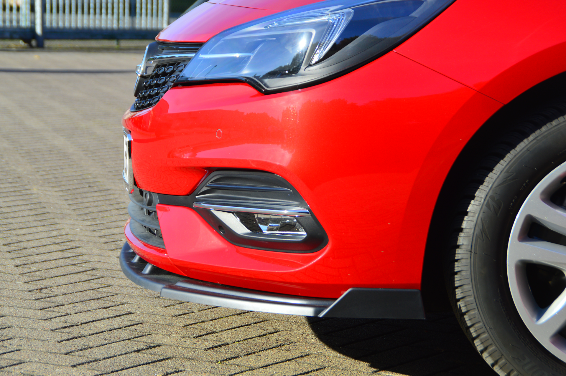 CUP Frontspoilerlippe ABS mit Seitenwing Opel Astra K, Schrägheck Carbon