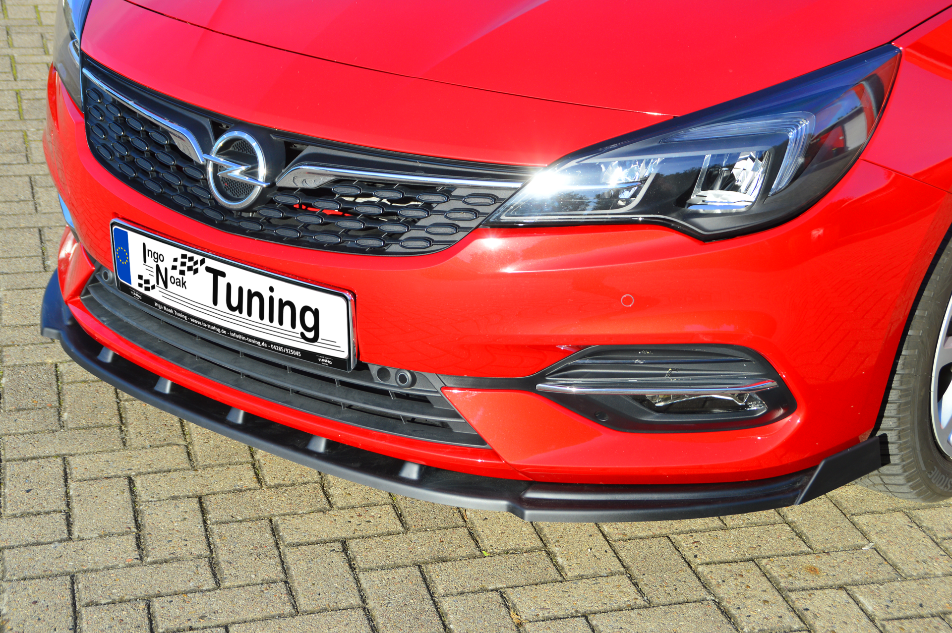 CUP Frontspoilerlippe ABS mit Seitenwing Opel Astra K, Schrägheck Carbon