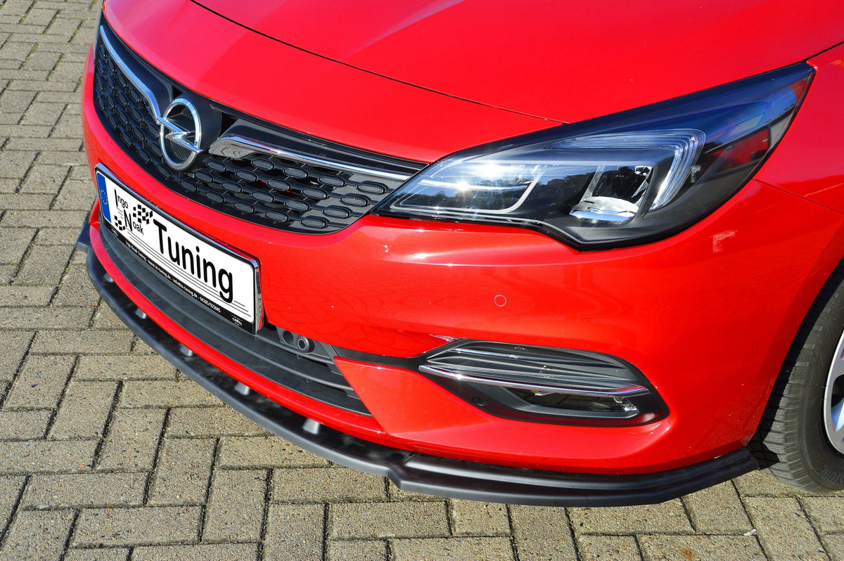 CUP Frontspoilerlippe ABS Opel Astra K, Sports Tourer Schwarz Glanz