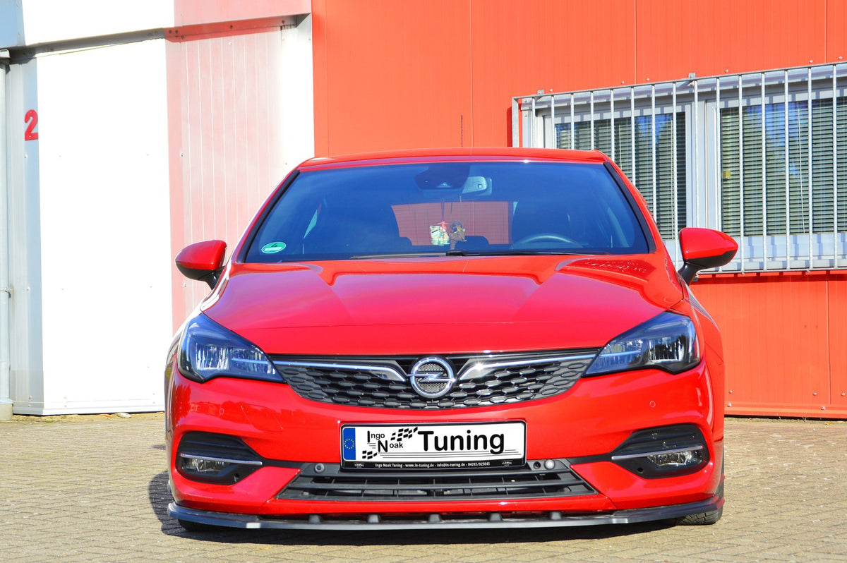 CUP Frontspoilerlippe ABS Opel Astra K, Sports Tourer Schwarz Glanz