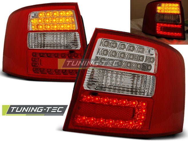 Tuning-Tec LED Rückleuchten für Audi A6 4B (C5) Avant 97-04 rot/klar mit LED Blinker