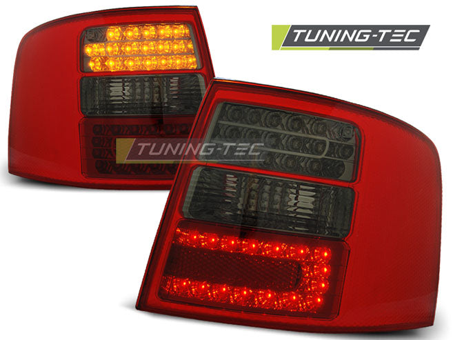 Tuning-Tec LED Rückleuchten für Audi A6 4B (C5) Avant 97-04 rot/rauch mit LED Blinker