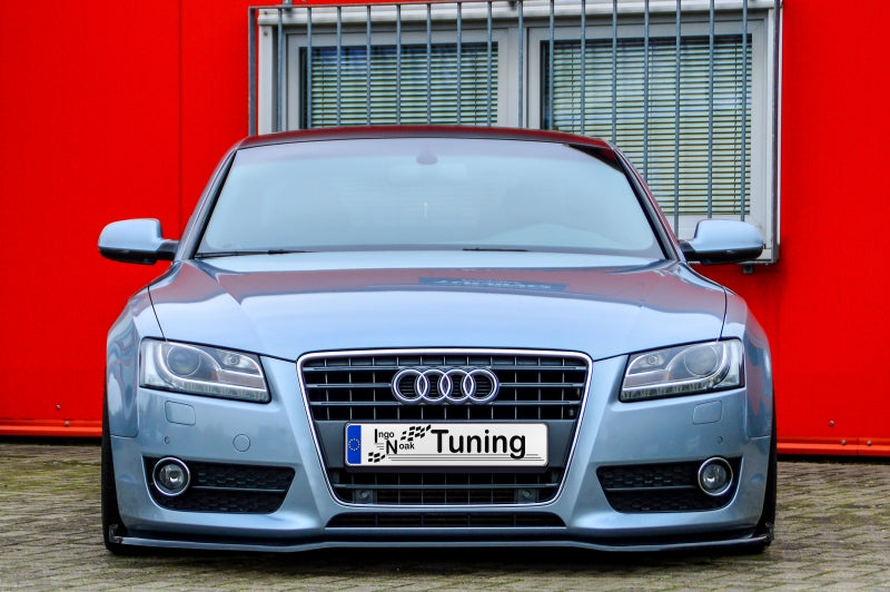 CUP Frontspoilerlippe Phase 2 mit Seitenwing Audi A5 / B8 Schwarz Glanz