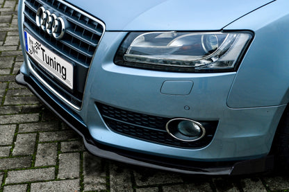 CUP Frontspoilerlippe Phase 2 mit Seitenwing Audi A5 / B8 Schwarz Glanz