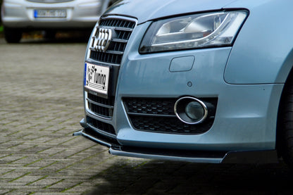 CUP Frontspoilerlippe Phase 2 mit Seitenwing Audi A5 / B8 Schwarz Glanz