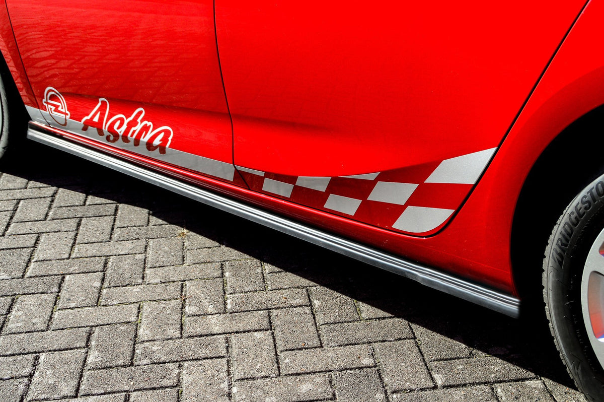 Seitenschwellersatz ABS Opel Astra K, Schrägheck Bj.: 2015-2019 Carbon