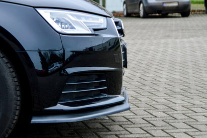 CUP Frontspoilerlippe ABS Audi A4 B9 ab Bj.:2015- Schwarz Glanz