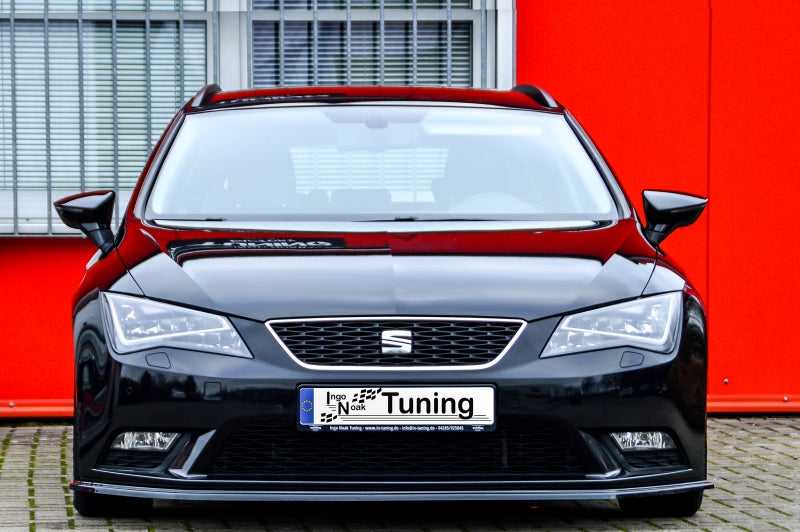 CUP Frontspoilerlippe ABS Seat Leon 3, 5F Bj.: 2012-2016 Schwarz Glanz